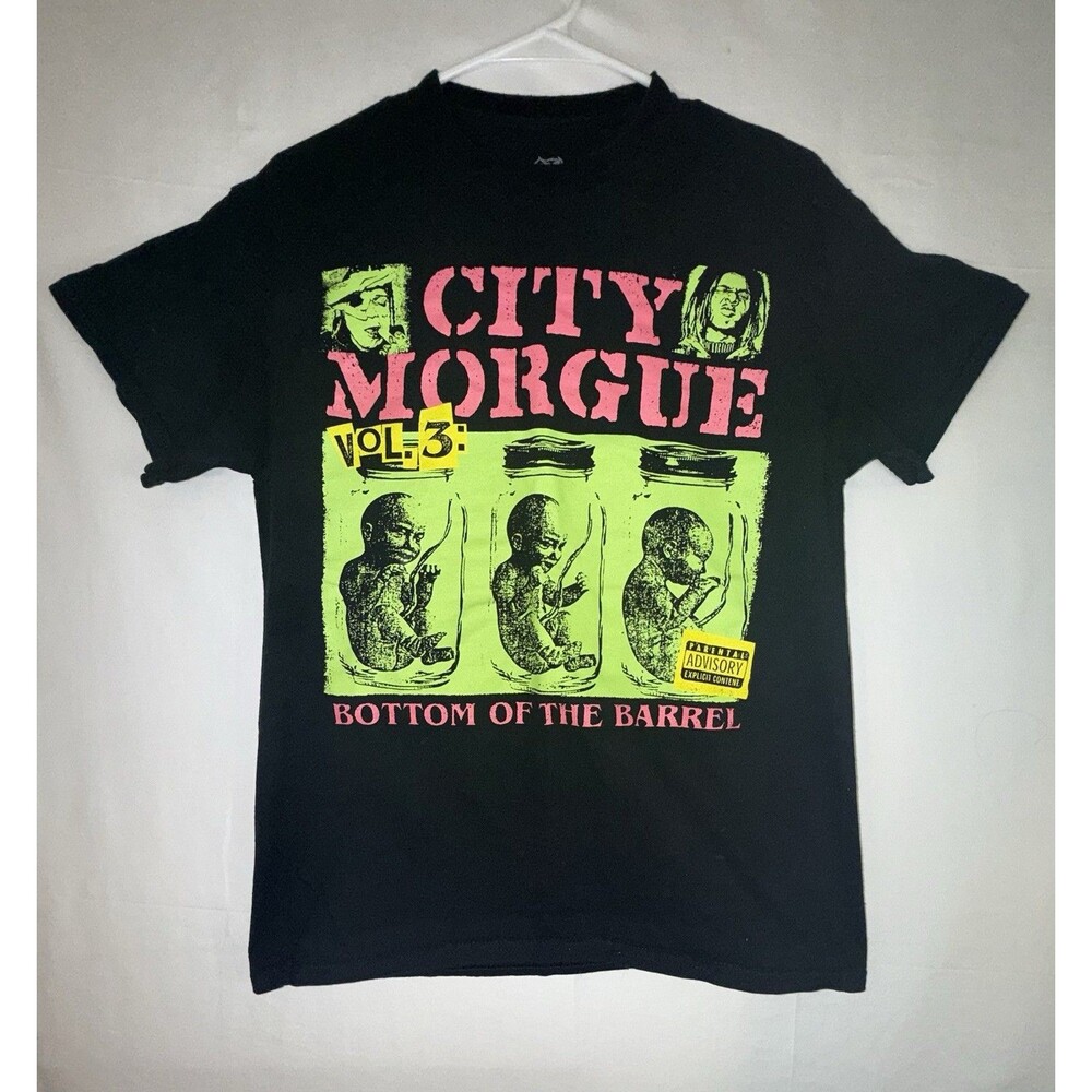 City Morgue Vol. 3 Bottom of the Barrel Black Graphic T-Shirt Menโs Size M
